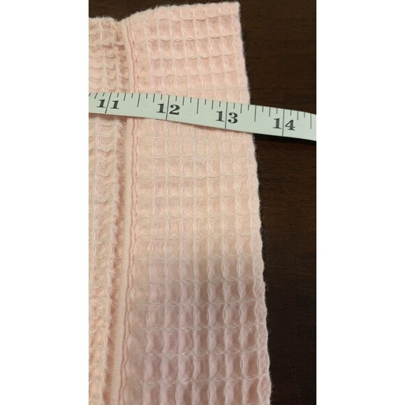 Charter Club Intimates L Waffle Wrap Cotton Coastal Robe Pink - Picture 5 of 6
